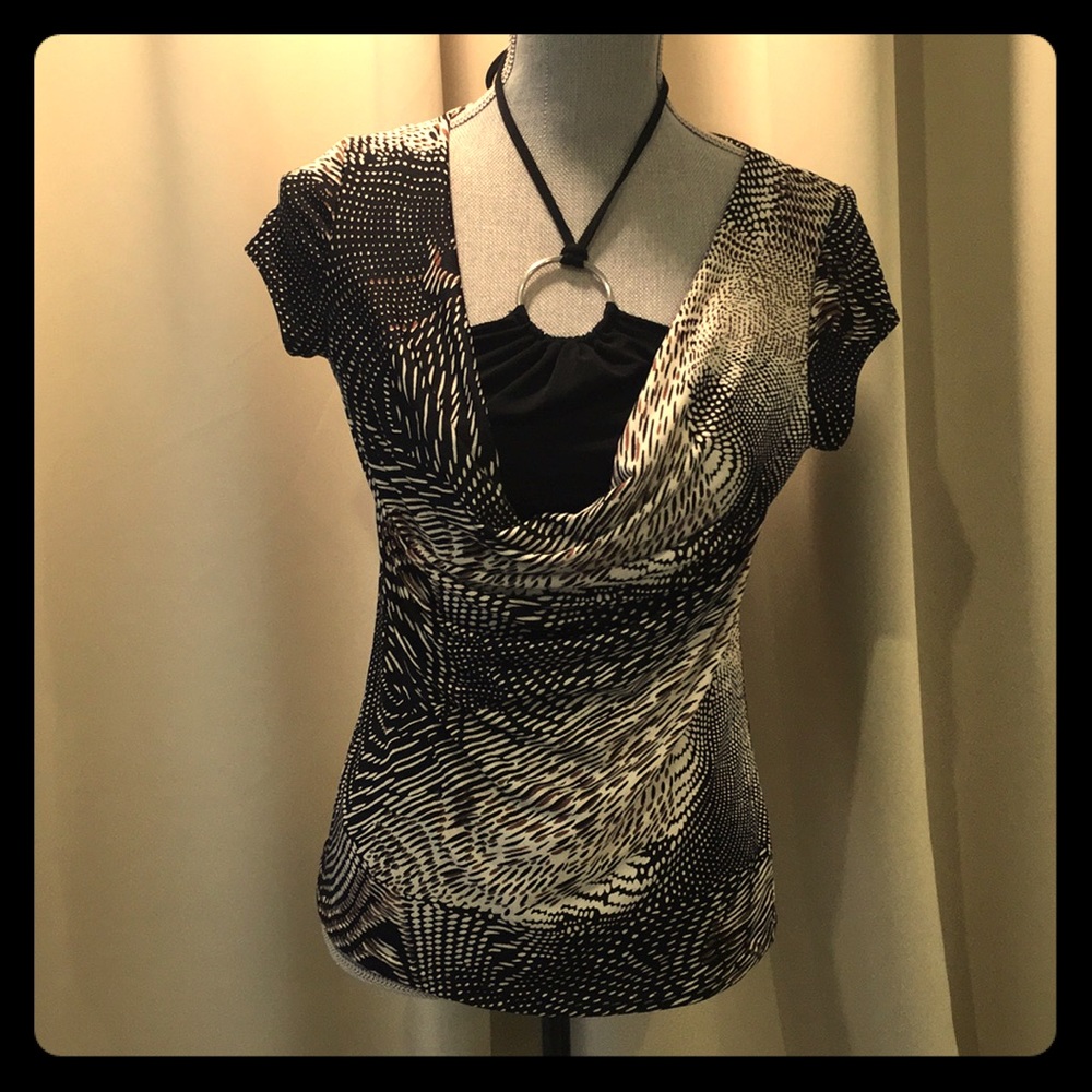 Dynamite Black&Brown Top